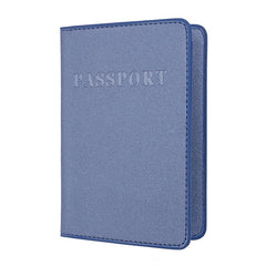 MS101 Frosted PU Multi-Card Passport Holder Travel Abroad Passport Card Holder, Blue, Khaki, Pink, Sky Blue, Dirty Yellow, Big Red