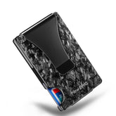New Bring Metal Card Holder Men Ultra-Thin Anti-Theft Compact Wallet Card Holder, Anti-Theft Card Holder
