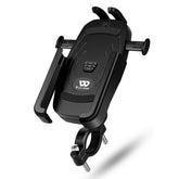 WEST BIKING Bike Mobile Phone Holder Aluminum 360 Rotatable Electric Bike Scooter Motorcycle Phone Stand,Style:, Handlebar Style