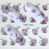 10 PCS Summer Colorful Nail Sticker Water Transfer Nail Decorations, YZW-008, YZW-102, YZW-107, YZW-120, YZW-121, YZW-124, YZW-125, YZW-126, YZW-136, YZW-137, YZW-143, YZW-1441, YZW-1442, YZW-154, YZW-1550, YZW-1554, YZW-165, YZW-169, YZW-170, YZW-172