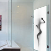 2 PCS/Set Silhouette Door Art Decor Home Creative DIY 3D Door Stickers Pattern for Wall Room Home Door Decor Decoration, 3D Door Sticker