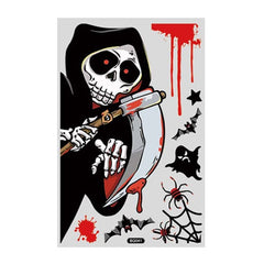 Halloween Decoration Static Wall Stickers, BQ041 Death, BQ042 Mummy, BQ043 Zombie, BQ044 Vampire, BQ045 Lying Window Pumpkin, BQ046 Pumpkin, BQ047 Ghost, BQ048 Mummy, BQ049 Bat, BQ050 Ghost House, BQ051 Tree, BQ052 Scarecrow