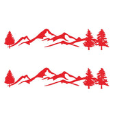 2 PCS D-791 Mountain Forest Car Sticker SUV Off-Road Vehicle Body Sticker Rear Windshield Car Sticker