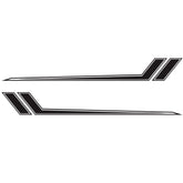 D-716 Car Striped Vinyl Body Stickers Personalized Modification Car Sticker, D-716