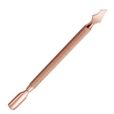 Stainless Steel Rose Gold Double-Headed Steel Push Dead Skin Scissors Nail Set,Style: D501, 01 Big Head, 02 Big Head, 03 Big Head, 04 Small Head, 05 Small Head, 06 Small Head, Dot Flower Needle, D501