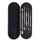 Nail Art Tool Set Smoke Cream Spoon Stainless Steel Steel Push Smoke Oil Spoon, 5 In 1 Silver, 6 In 1 Silver, 5 In 1 Color Titanium, 6 In 1 Color Titanium