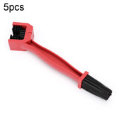 1 Set BG-7168 Bicycle And Motorcycle Cleaning Brush Three-Sided Chain Brush, Colour: Blue + Small Brush, 5 PCS Red, 5 PCS Blue, 5 PCS Black, Red + Small Brush, Blue + Small Brush