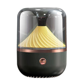 HX-930 Home Bedroom Round Mirror Essential Oil Aromatherapy Machine Ultrasonic Atomization Hydrating Spray Humidifier, Black, White, Green
