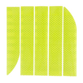 5 Sets Car Trunk Reflective Decorative Strip Anti-Scratch Car Tail Warning Decorative Stickers, Fluorescent Yellow, Red, Blue, Yellow, White