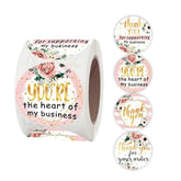 Roll Floral Thank You Stickers Wedding Party Decoration Stickers, 3.8cm / 1.5 Inch