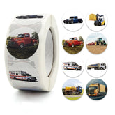Children Cartoon Toy Car Stickers Student Reward Game Stickers, 2.5cm / 1 Inch