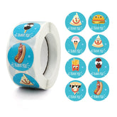 10 PCS Thank You Round Sealing Sticker Handicraft Decoration Bakery Cake Packaging Label, A-409, A-410, A-411