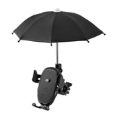 CYCLINGBOX BG-2935 Bicycle Mobile Phone Bracket With Umbrella Waterproof Navigation Electric Car Mobile Phone Frame, Style:, Handlebar Installation (Black), Handlebar Installation (Red), Handlebar Installation (Blue), Handlebar Installation (Yellow)