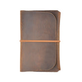 Crazy Horse Skin Passport Bag Document Holder Retro Boarding Pass Wallet Card Holder, Brown, Black, Ink Green, Wine Red, Blue, Coffee