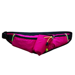 Outdoor Sports Water Bottle Waist Bag Multifunctional Fitness Running Mobile Phone Invisible Waist Bag, Black, Blue, Violet, Rose Red, Fluorescent Green, Royal Blue, Army Green