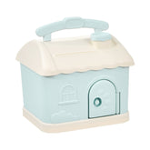 Children Cartoon Desired Storage Piggy Bank, Small House Blue, Small House Pink