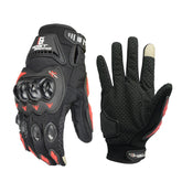 GHOST RACING GR-ST04 Motorcycle Gloves Anti-Fall Full Finger Riding Touch Gloves, L, XXL, M, XL