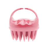 Round Hair Washing Brush Silicone Wet & Dry Multipurpose Massage Brush, Pink, Purple, Green, Black, Blue, Red, Yellow, Grey