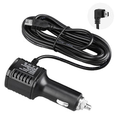 H519 Car Charger Driving Recorder Power Cord Dual USB With Display Charging Line, Specification:, Mini Straight, Mini Right Elbow
