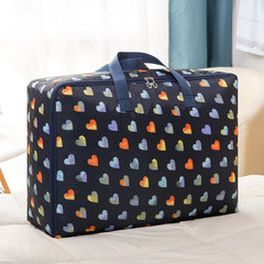 Oxford Cloth Quilt Moisture-Proof & Waterproof Storage Bag Zipper Portable Moving Luggage Bag, 55x33x20cm
