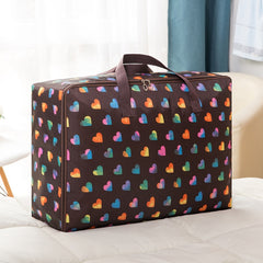Oxford Cloth Quilt Moisture-Proof & Waterproof Storage Bag Zipper Portable Moving Luggage Bag, 60x50x25cm