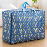 Oxford Cloth Quilt Moisture-Proof & Waterproof Storage Bag Zipper Portable Moving Luggage Bag, 70x50x30cm