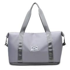 Travel Bag Large Capacity One-Shoulder Handbag Sports Gym Bag Dry And Wet Separation Duffel Bag, Black, Taro Purple, Pink, Grey, Grape Purple, Mist Blue