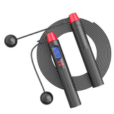Fitness Smart Counting Slub Wire Skipping Rope Dual Purpose Corded / Cordless Jump Rope, Corded / Cordless Jump Rope(Black Red), Corded / Cordless Jump Rope(Black Yellow), Corded / Cordless Jump Rope(Gray Pink), Corded / Cordless Jump Rope(White Gray)