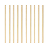 10 PCS Juice Coffee Pearl Milk Tea Natural Degradable Bamboo Straw, Style:, 20cm Flat, 20cm Oblique