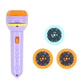 3 Sets Children Early Education Luminous Projection Flashlight, Purple + 24 Patterns, Pink + 40 Patterns, Green + 40 Patterns, Purple + 40 Patterns, Purple + 80 Patterns