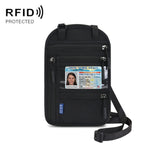 RFID Multi-Function Halter Passport Bag Certificate Protection Cover, Black, Light Grey, Dark Gray, Lake Blue, Rose Red