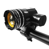 7602 LED USB Charging Telescopic Zoom Bicycle Front Light, Specification:, Headlight, Headlight + 928 Taillight, Headlight + 056 Taillight, Headlight + 313 Taillight, Headlight + Gem Lamp, Headlight +11034 Taillight, Headlight + Laser Taillight