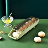 Automatically Fill The Egg Storage Box Refrigerator Fresh-Keeping Box, 1 Layers Green, 1 Layers Blue, 1 Layers Pink