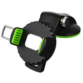 Car Diamond Suction Cup Mobile Phone Holder, Green, Black