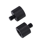 10 PCS Screw Adapter, 3/8 Female to 1/4 Male Screw(Black), 3/8 Female to 1/4 Male Screw(Blue), 3/8 Female to 1/4 Male Screw(Red), 1/4 Female to 3/8 Male Screw (Black), 1/4 Female to 3/8 Male Screw (Blue), 1/4 Female to 3/8 Male Screw (Red)