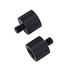 10 PCS Screw Adapter, 3/8 Female to 1/4 Male Screw(Black), 3/8 Female to 1/4 Male Screw(Blue), 3/8 Female to 1/4 Male Screw(Red), 1/4 Female to 3/8 Male Screw (Black), 1/4 Female to 3/8 Male Screw (Blue), 1/4 Female to 3/8 Male Screw (Red)