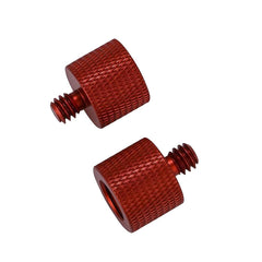 10 PCS Screw Adapter, 3/8 Female to 1/4 Male Screw(Black), 3/8 Female to 1/4 Male Screw(Blue), 3/8 Female to 1/4 Male Screw(Red), 1/4 Female to 3/8 Male Screw (Black), 1/4 Female to 3/8 Male Screw (Blue), 1/4 Female to 3/8 Male Screw (Red)