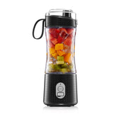 6-Blade Electric Fruit Juicer Juice Cup, Black, White, Yellow, Purple, Green, Blue, Deep Blue, Rose Red