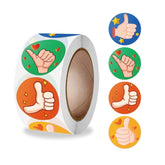 10 PCS Cartoon Thumbs Up Teacher Encouragement Label, 2.5cm / 1 inch