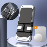 S15 Magnetic Aluminum Alloy Bracket Data Cable Storage Sticker Car Phone Holder