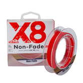 NON-FADE X8 150m 8 Code PE Pish Line, No. 3.0, No. 4.0, No. 5.0, No. 6.0