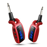 U12DX 6.35mm Jack Wireless Guitar Transmitter Receiver Rechargeable Adapter, U12DX Red, U12DX Black