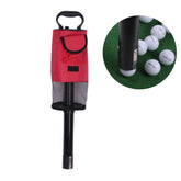 HOWTRUE Golf Detachable Standing Ball Picker, Red, Black
