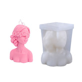 Aromatherapy Plaster Mold Rose Beauty Candle Silicone Mold, Style:, Cover Eyes, Close Eyes
