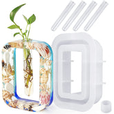 DIY Vase Epoxy Mould Simple Vase Make Tool, Square, Rectangle, Irregular Circle, Heart Shaped