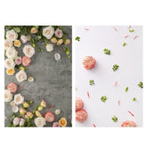2 PCS 3D Stereoscopic Double-sided Photography Background Board, Flower Rhyme 1, Flower Rhyme 2, Flower Rhyme 3, Light Shadow Magic 1, Light Shadow Magic 2, Afternoon Tea, Quiet Life, Food, Clear Makeup Bath, Water Ripple, Casual Hand, Hand Drawn Red G...