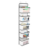 Five-Layer Non-Woven Door Rear Storage Hanging Bag, Five-Layer Non-Woven White, Five-Layer Non-Woven Blue