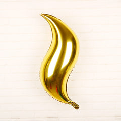 10 PCS 24 Inch S-Shaped Balloon Fish Tail Wavy Balloon Birthday Wedding Party Arrangement Balloon, Golden, Silver, Red, Rose Red, 24-inch Tiffany blue S-shaped, 24-inch purple S-shaped