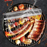 12 Inch Stainless Steel 304 Smoked Tube BBQ Box Outdoor Cold Smoke Box,Style:, Only Tube, Tube + Brush + Hook