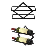Wall Mounted Wine Rack Kitchen Dining Room Hanging Wine Glass Wine Bottle Rack, Wine Bottle, Hanging Cup